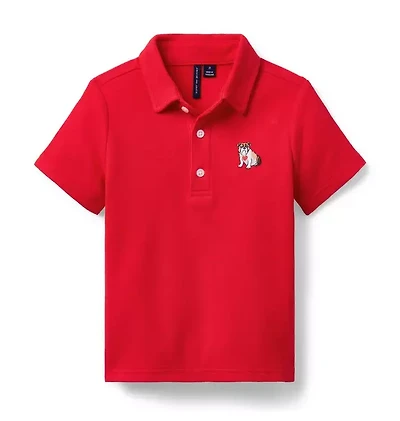 Bulldog Heart Pique Polo