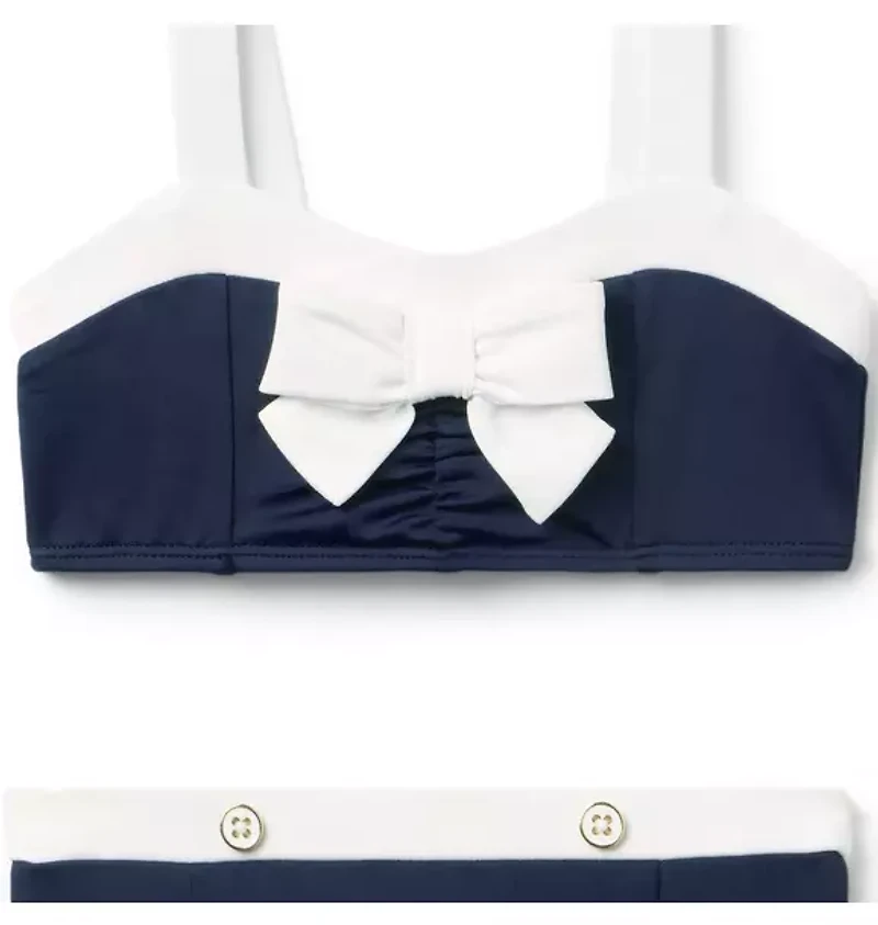 Recycled Retro Bow 2-Piece Swimsuit