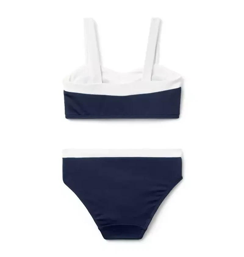 Recycled Retro Bow 2-Piece Swimsuit