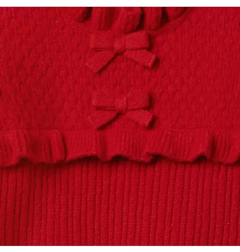 Ruffle Bow Sweater