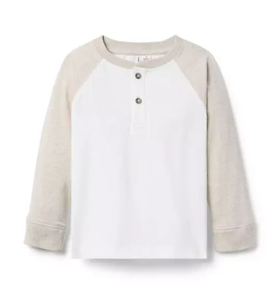 Colorblock Henley Tee