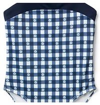 Recycled Gingham Bow Strap Swimsuit