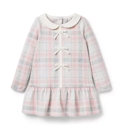 Plaid Jacquard Dropwaist Dress