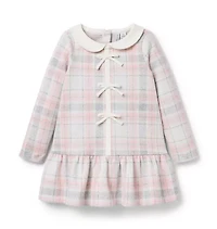 Plaid Jacquard Dropwaist Dress