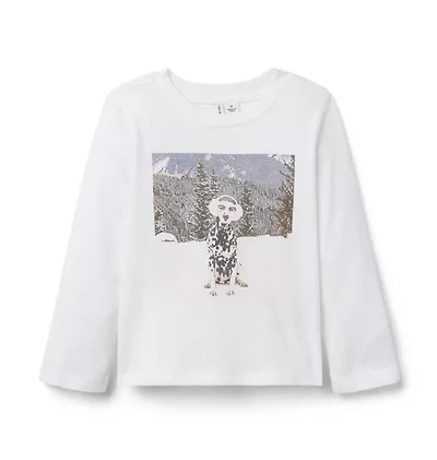 Gray Malin x Janie and Jack Snow Dog Tee
