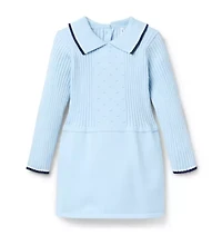 Gray Malin x Janie and Jack Textured Sweater Dress