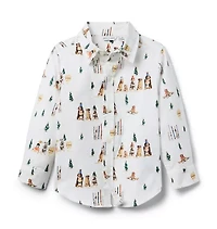 Gray Malin x Janie and Jack Dog Flannel Shirt