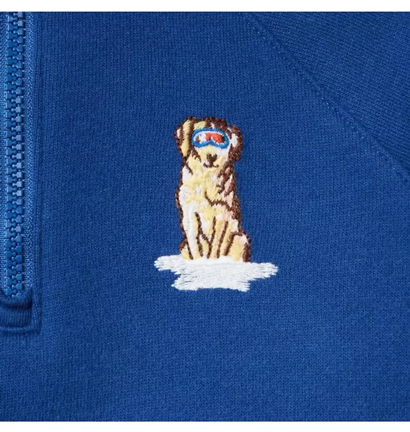 Gray Malin x Janie and Jack Dog Half Zip Sweatshirt