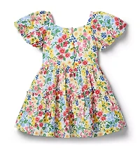 Floral Flutter Sleeve Dress