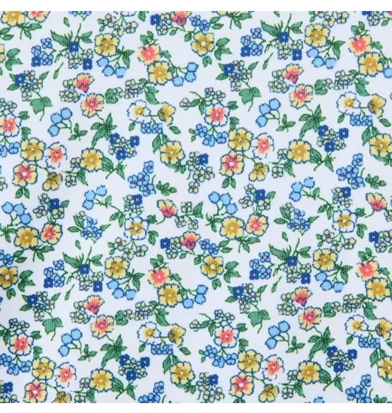 Recyled Ditsy Floral Rash Guard Swimsuit