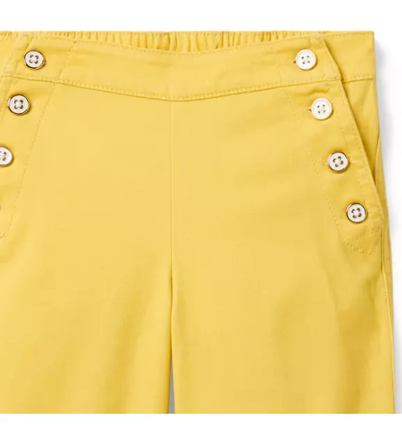 The Twill Wide Leg Sailor Pant