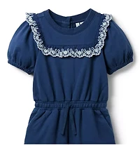French Terry Eyelet Jumpsuit