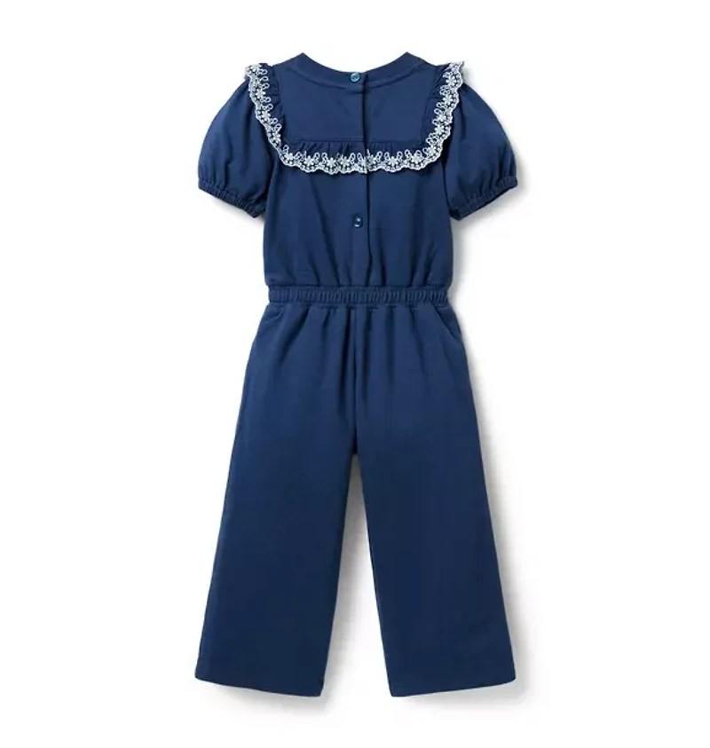French Terry Eyelet Jumpsuit