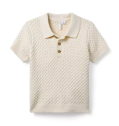 Textured Knit Polo