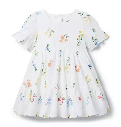 Floral Ruffle Hem Dress