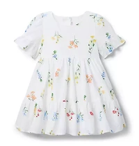 Floral Ruffle Hem Dress