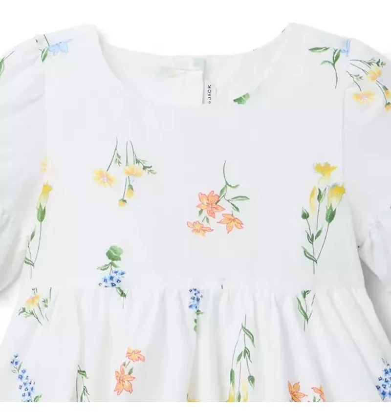 Floral Ruffle Hem Dress