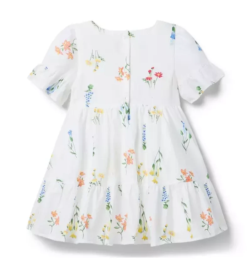 Floral Ruffle Hem Dress