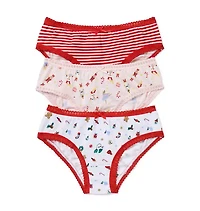 Holiday Underwear Set Girls 3-Pack