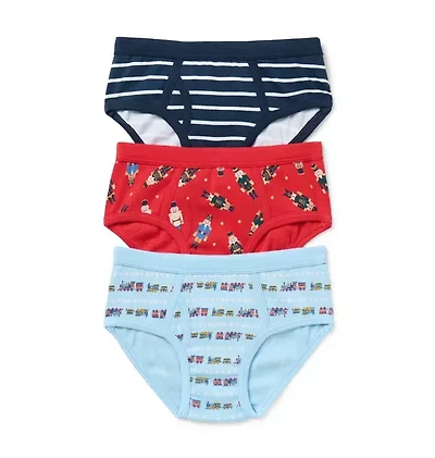Holiday Underwear Set Boys 3-Pack