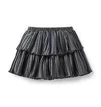Pleated Tiered Skirt
