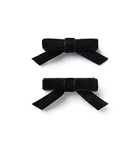 Velvet Bow Barrette Set