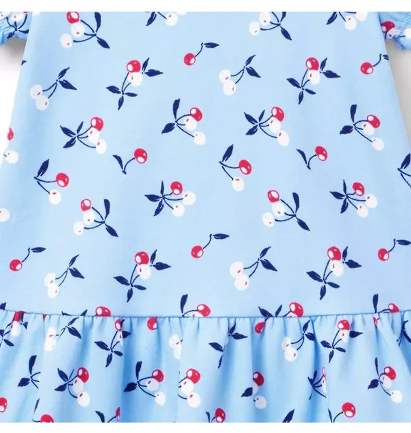 Cherry Collared Ponte Dress