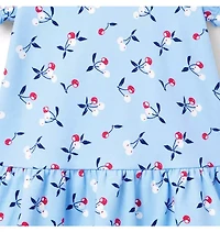 Cherry Collared Ponte Dress