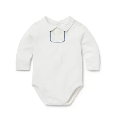Baby Button Collared Bodysuit