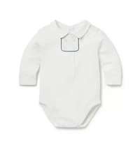 Baby Button Collared Bodysuit