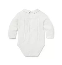 Baby Button Collared Bodysuit
