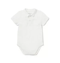 Baby Slub Polo Bodysuit