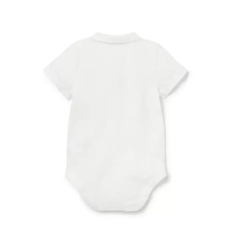 Baby Slub Polo Bodysuit