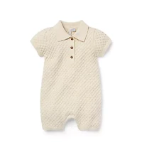 Baby Textured Knit Romper