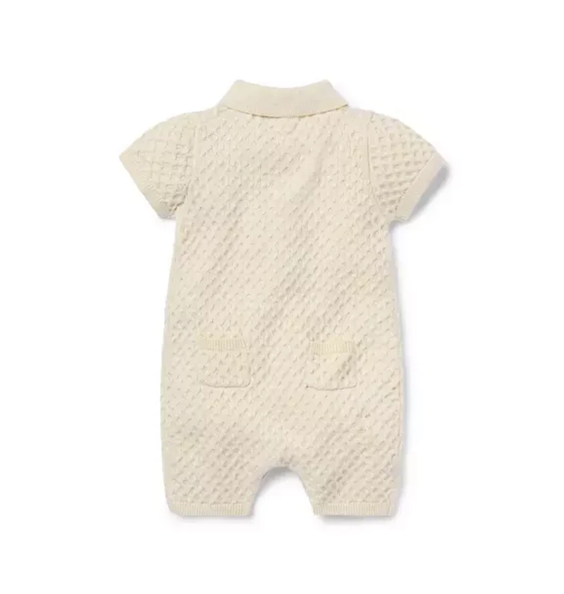 Baby Textured Knit Romper