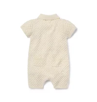 Baby Textured Knit Romper