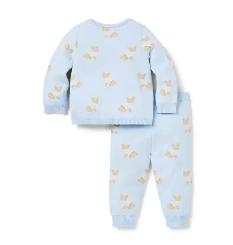 Baby Dog Matching Sweater Set