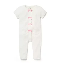 Baby Bow Textured Knit One-Piece
