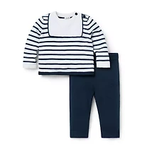 Baby Striped Matching Sweater Set