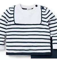 Baby Striped Matching Sweater Set