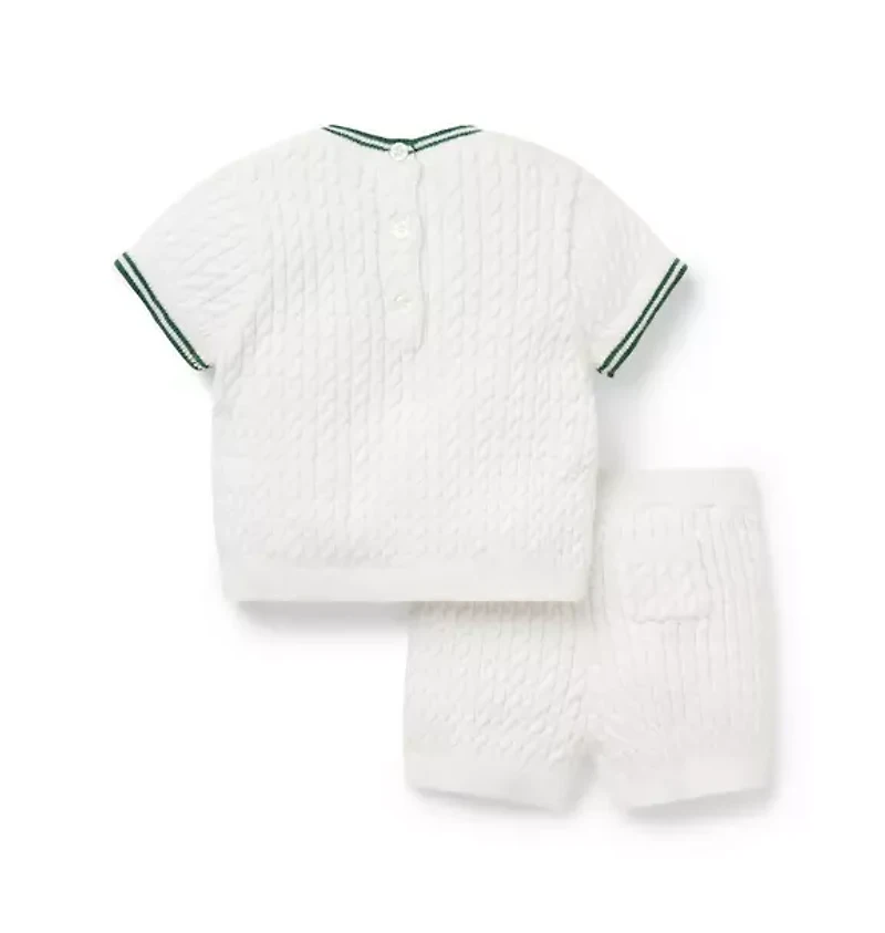 PEANUTS™ Snoopy Cable Knit Matching Baby Set
