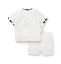 PEANUTS™ Snoopy Cable Knit Matching Baby Set