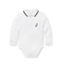 PEANUTS™ Snoopy Tennis Baby Polo Bodysuit