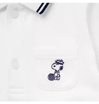PEANUTS™ Snoopy Tennis Baby Polo Bodysuit