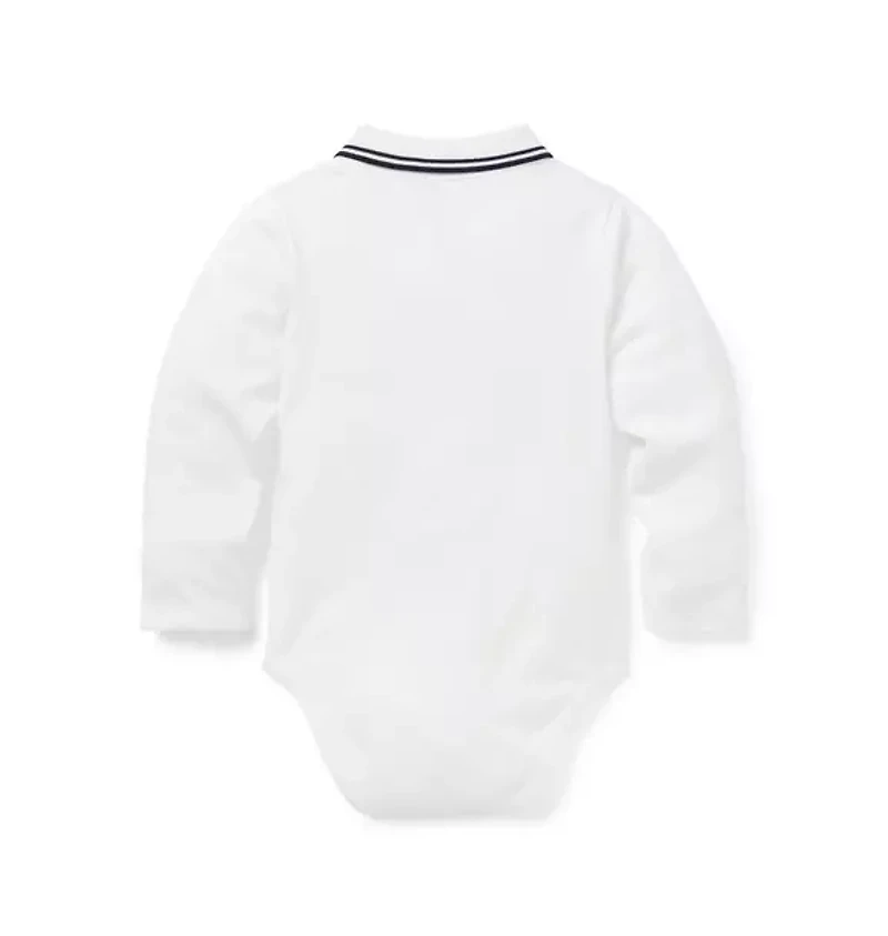 PEANUTS™ Snoopy Tennis Baby Polo Bodysuit