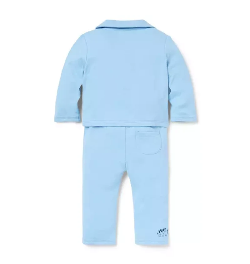 Baby Embroidered Farm Animal 3-Piece Set