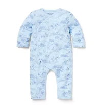 Baby Farm Animal Toile Wrap One-Piece