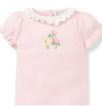 Baby Ruffle Collar Knit Romper