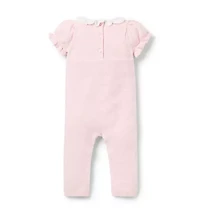 Baby Ruffle Collar Knit Romper