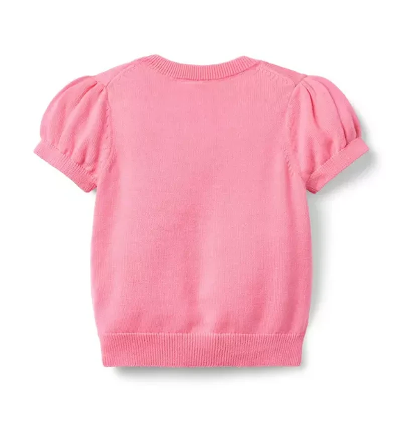 Floral Applique Sweater Top